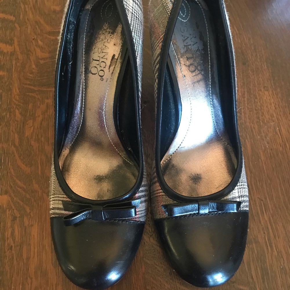 Franco sarto plaid heels